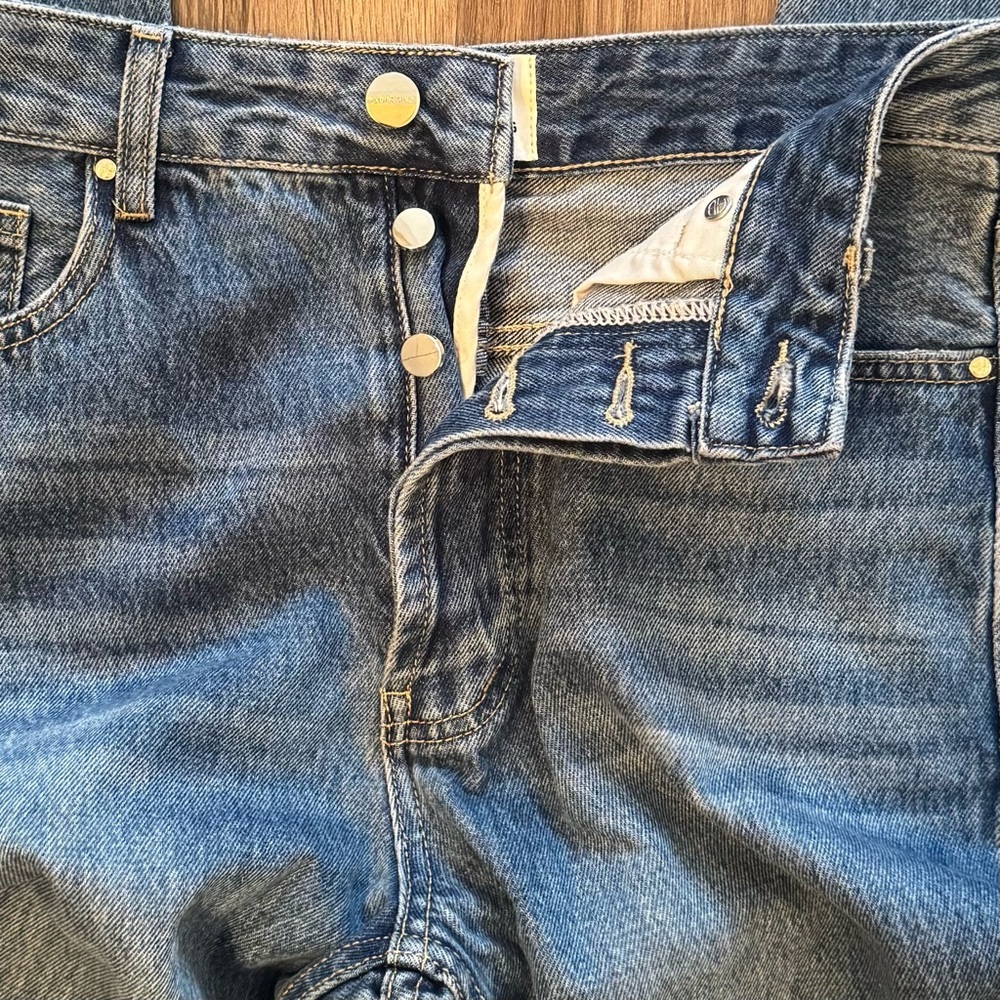 ANINE BING Hugh Jeans in Panama Blue Size 29 - Picture 5 of 9